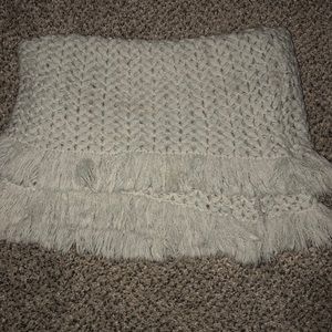 Grey American eagle circular scarf